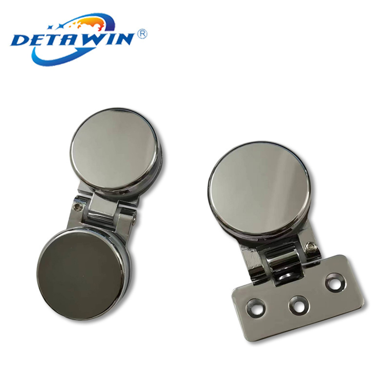 90/180 Degree Zinc Alloy Glass To Glass Door Round Shower Hinge Bathroom Door Circular Hinge