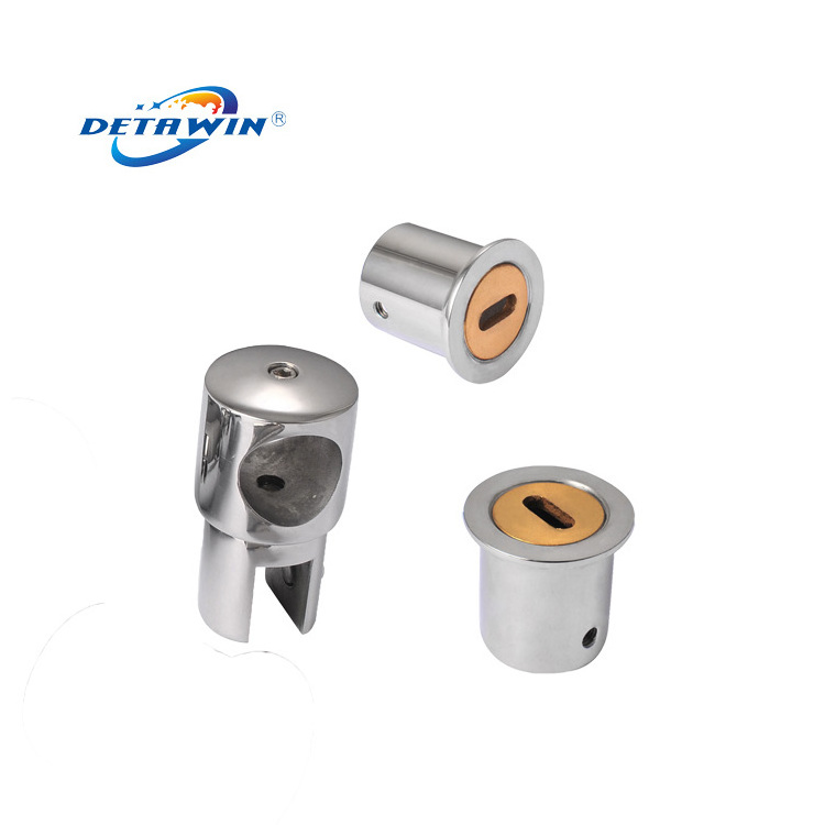 Shower Room Glass Door Hardware Fittings  Corner Connectors 304 Stainless Steel 25 Round Pipe Connector