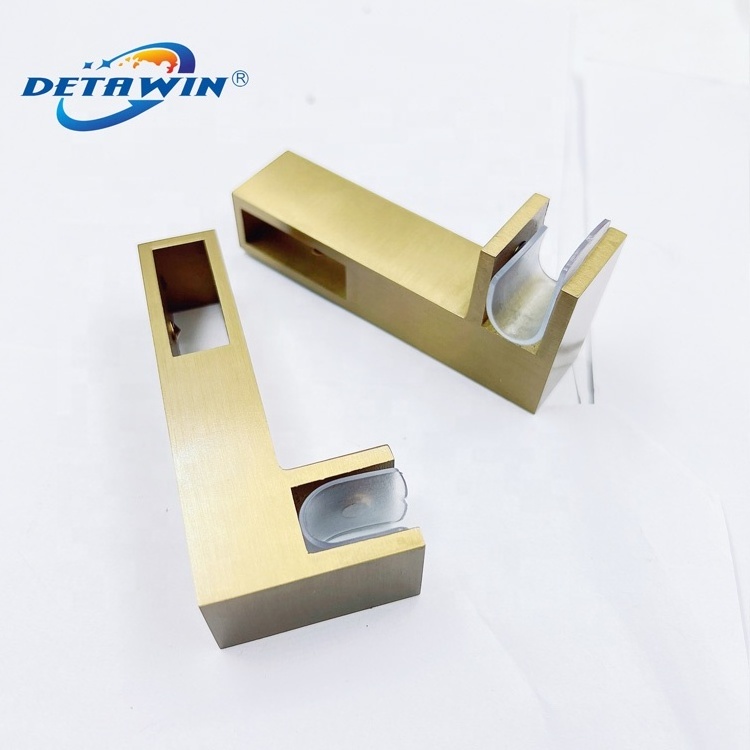 Best Selling Stainless Steel Gold 90 Degree Heavy Duty Corner Glass Clip Pipe Connectors For Shower Glass Door