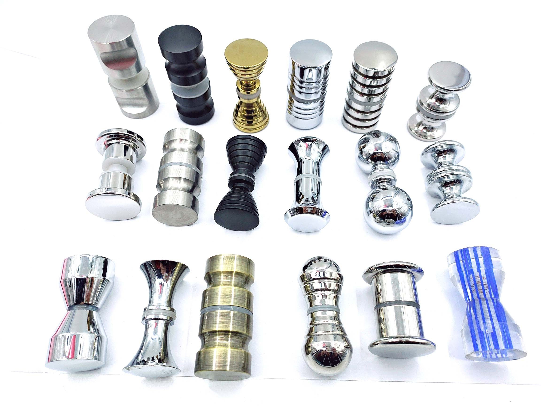 Factory Customization Sliding Door Knobs Shower Room furniture Solid Knobs Bathroom Glass Flush Door Knob