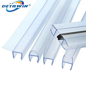 Durable Long Service Shower Door Glass To Glass Pvc Waterproof Seal Strip Glass Shower Door Seal