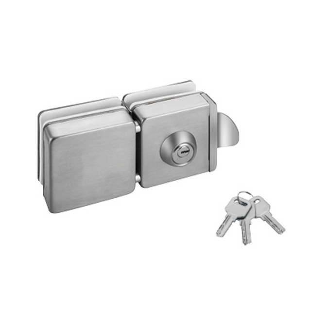 High quality and security push button mechanical keypad code glass door lock