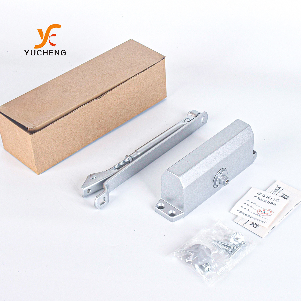 Aluminium Door Closer Hydraulic Adjustable Aluminum Alloy Automatic Conceal Door Closer