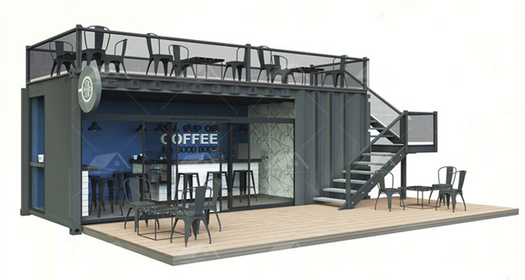 high quality 20ft 40ft shipping container coffee bar shop manufacture for sale