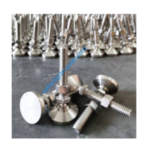 Customized CNC Machined Thread Bolt-Down Swivel Leveling Mounts Adjustable Stainless Steel Leveling Foot For Furniture