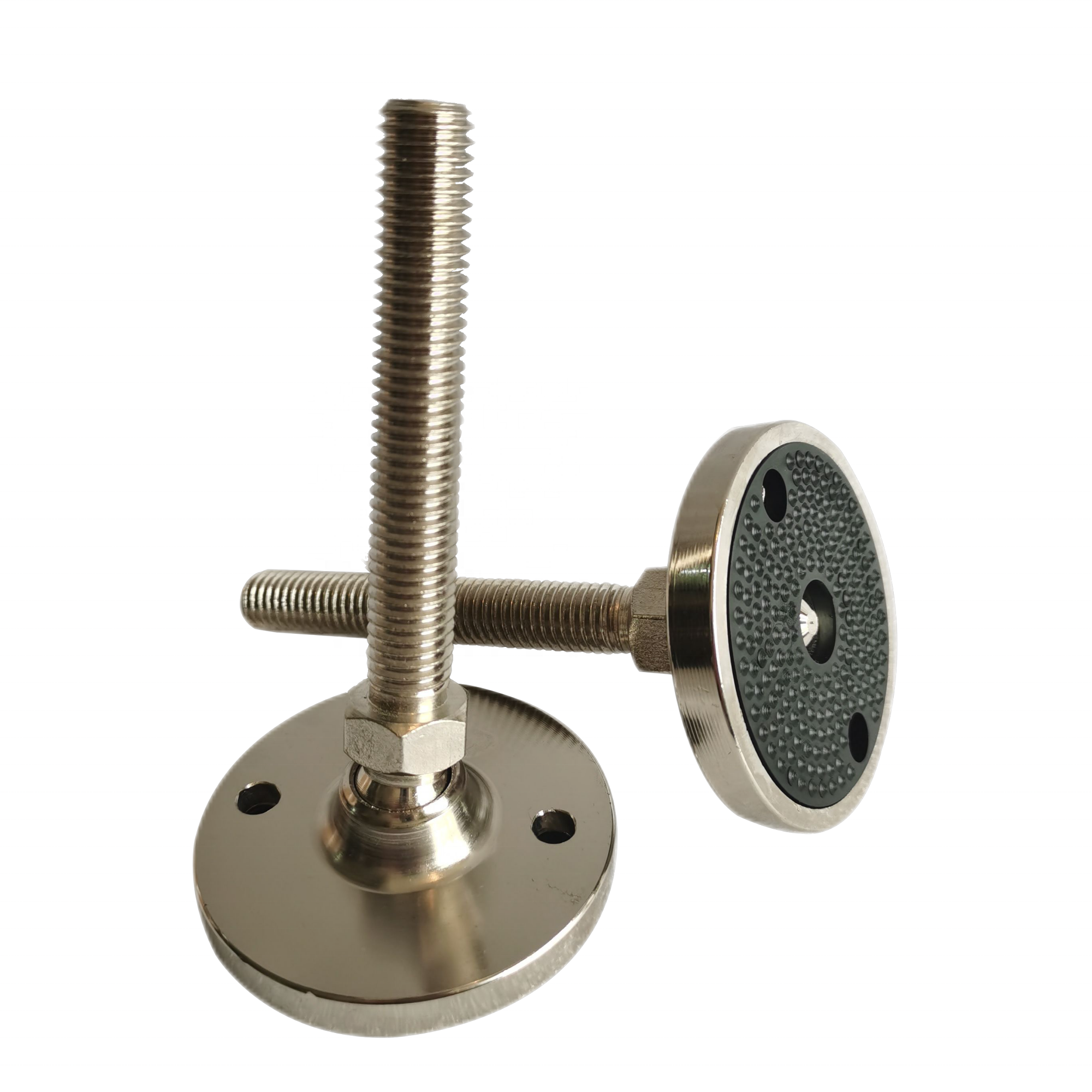 Qingdao Zhurui Metal SS Customized Heavy-Duty Stainless Steel 304 Foot Swivel Screw Adjustable Leveling Mount Furniture Legs