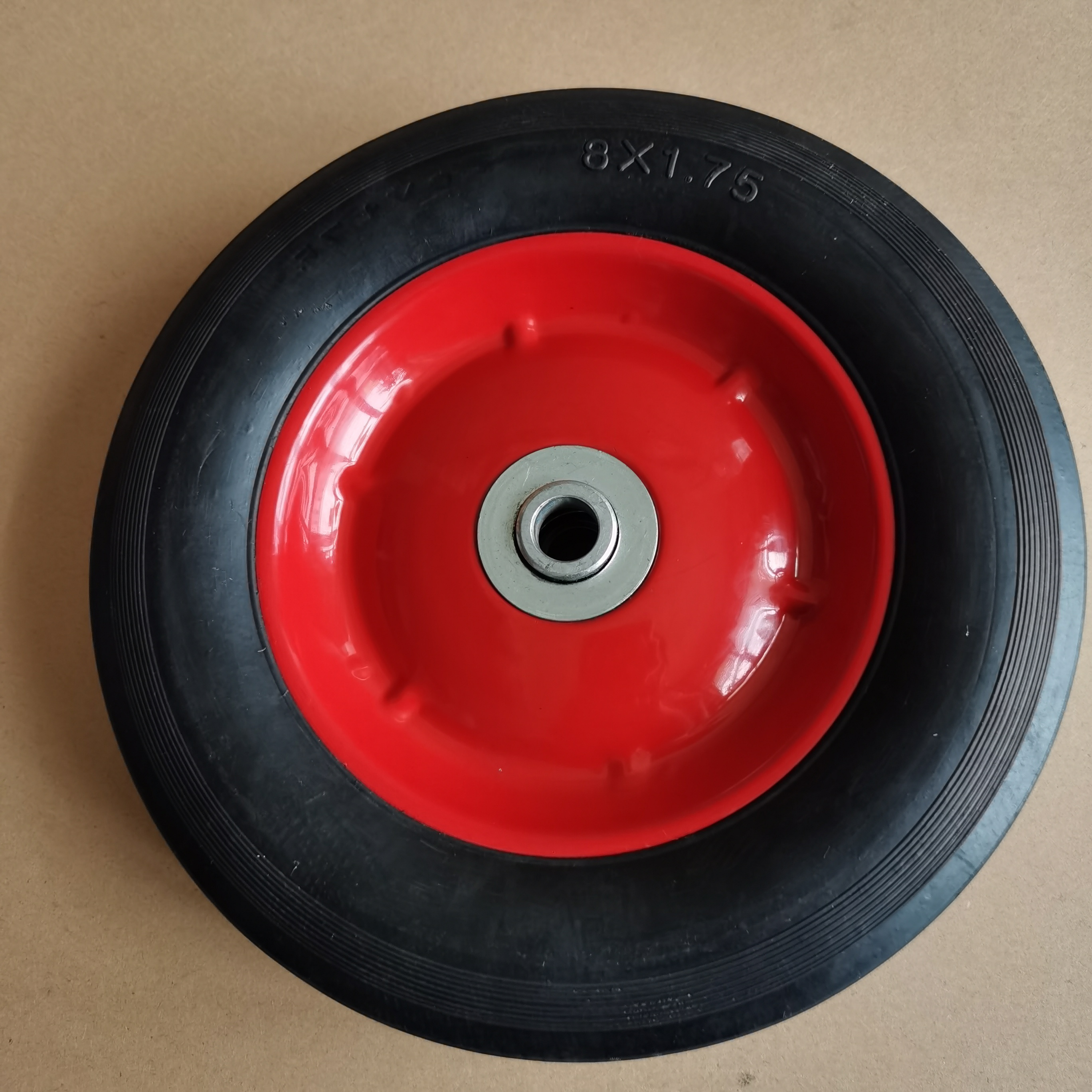 Good Quality Hot sale 8 inch solid rubber wheel 200mm Black Rubber Trolley Wheel