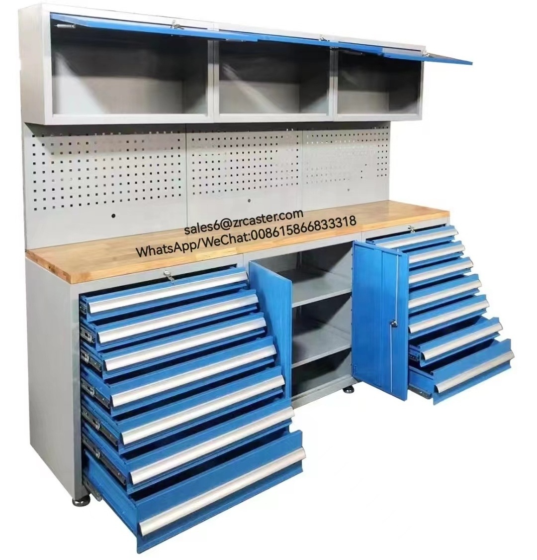 Heavy Duty Workbench Tool Chest/Cart/Trolley Garage Tool Cabinet Group Hanging Tool Box with Tool Holder Workshop Garage Storage