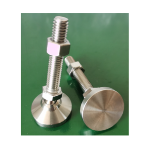 Qingdao Zhurui Steel 5/16-18 M10 Stud 2In 50mm Length 1.25 Inch/32mm Swivel Leveling Foot Furniture Legs