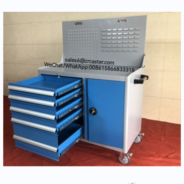 Customized Workshop Equipment High quality cold rolled steel plate Tool Cart Tool Cabinet with 5 Drawers and Wheels