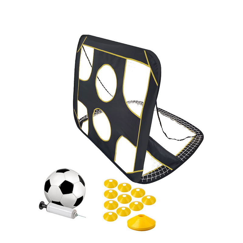 Children's Soccer Net included goal disc cones ball and pump for Backyard Play Fold Portable pop-up soccer goal