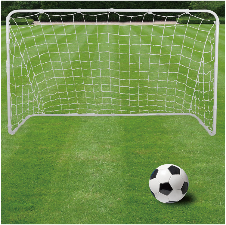 Shooting Goal Target Net 6' x 4' Football Shooting Training  Backyard Outdoor Kids Official Soccer Goal, Steel Post