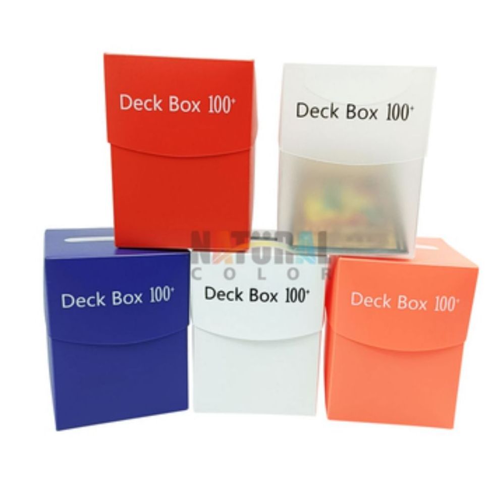 Custom Plastic Thickness Card Playing Magic Board Yugioh Game Poker Top Loader Storage Deck Box