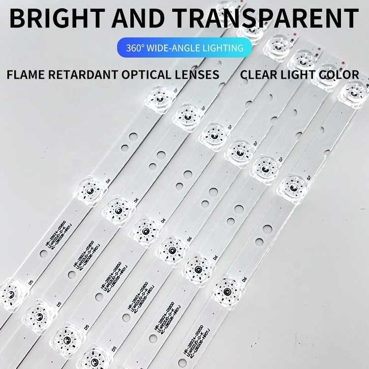 6PCS/SET 65INCH LED TV Backlight Lamp Strips For TCL 65V2 65F6 D65A6 65D6-6_8-3030 65HR 330M08A41 V2 V4 TV Backlight Strip