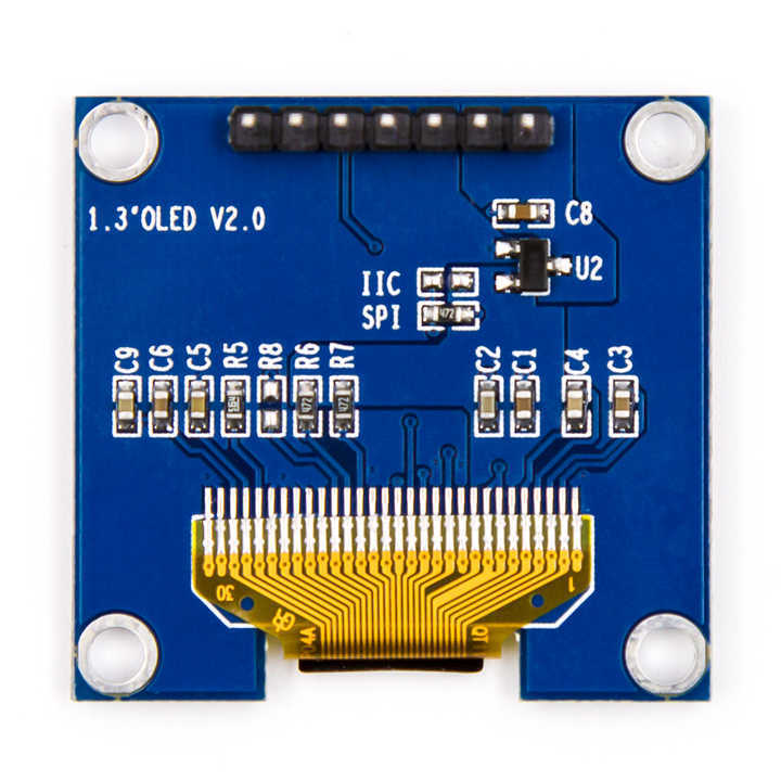 1.3 Inch OLED Module White Color 128X64 7 Pin OLED LCD LED Display Module 1.3 SPI Communicate For Diy Kit