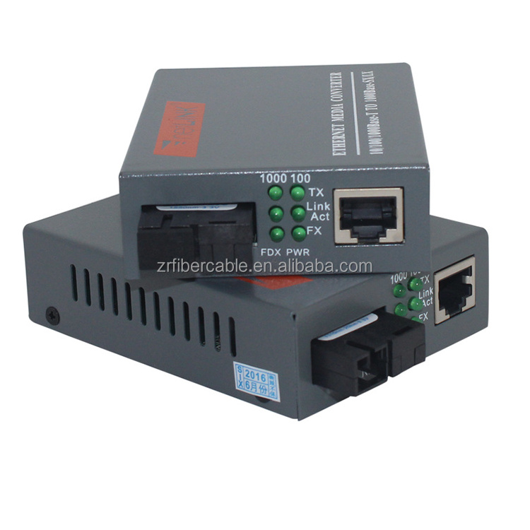 10/100/1000M Ethernet SM MM Fiber Transceiver SC Rj11 Rj45 Gigabit Industrial 40km 60km 80km Fiber Optical Media Converter Price