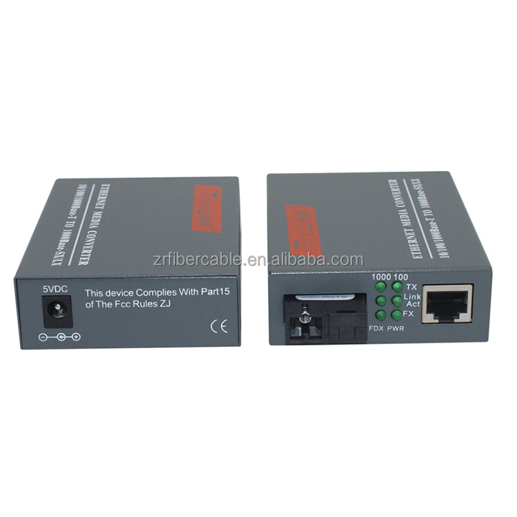 10/100/1000M Ethernet SM MM Fiber Transceiver SC Rj11 Rj45 Gigabit Industrial 40km 60km 80km Fiber Optical Media Converter Price