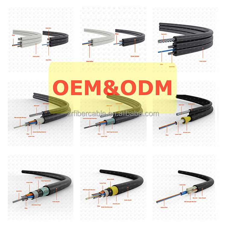 outdoor kabel serat optik dropcore 1 2 core fibra optica 4 hilo single core 2cores 1f G657A1 fiber optic wire ftth drop cable