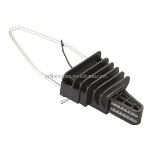 Electric Wire Strain Clamp FTTH Suspension 4 Core Clamp Pole Wire Cable Dead End Clamp For ADSS