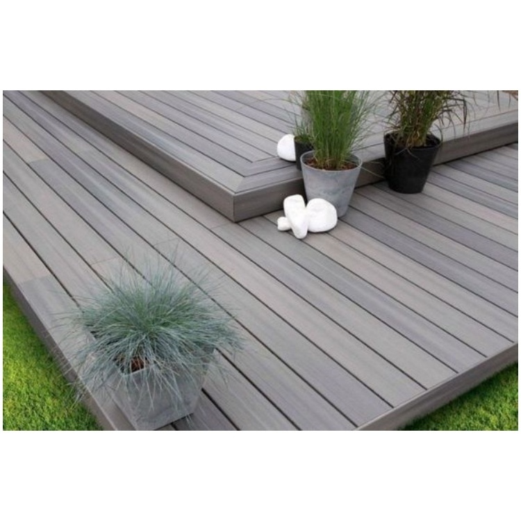 High quality 3d embossed anti-slip swimming pool white composite wpc decking/flooring/boards for roof