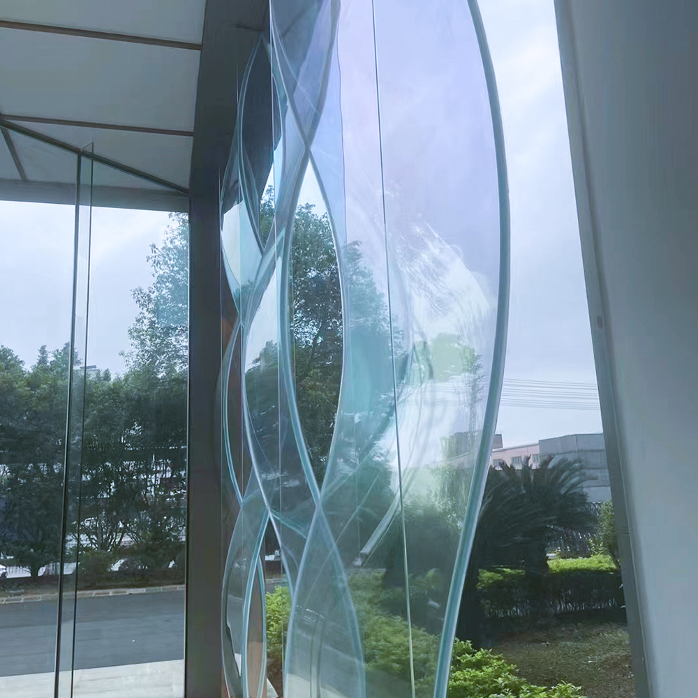 professional building glass factory supply clear CURVED TEMPERED GLASS