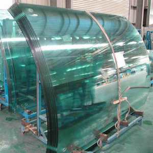 professional building glass factory supply clear CURVED TEMPERED GLASS