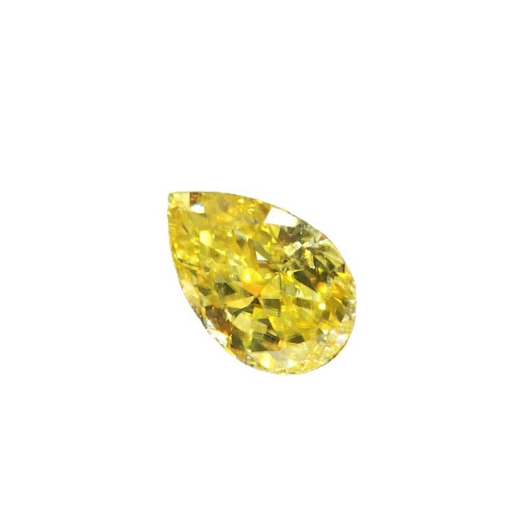 VVS1 Clarity Moissanite Diamond Champagne Color Pear Brilliant Cut DF Loose Moissanite for Jewelry Making