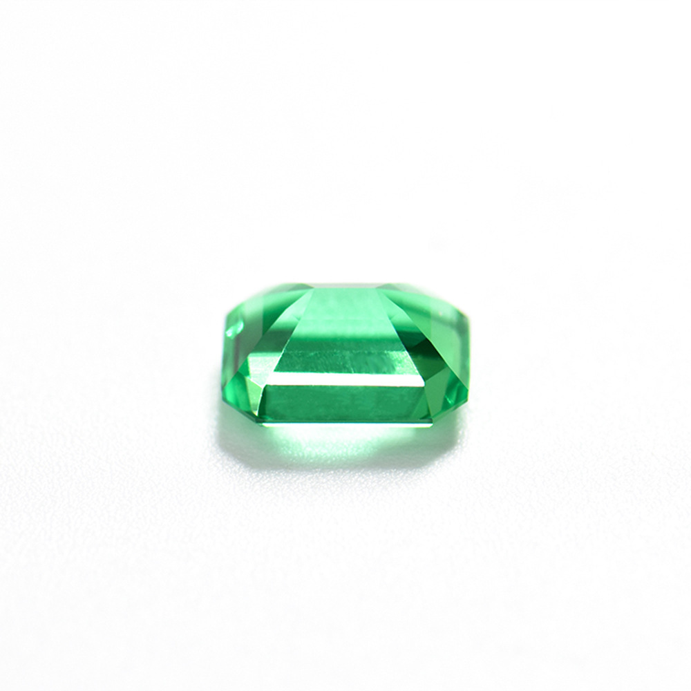 Luxury Loose Gemstones Jewelry Synthetic Cultivated Treasure Emerald Cut 1-5 carats Colombian  Emerald Loose Gemstones