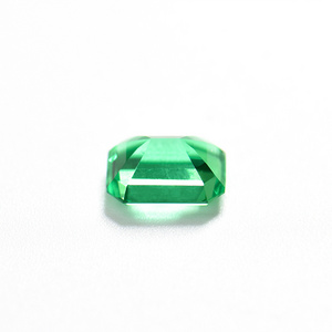 Luxury Loose Gemstones Jewelry Synthetic Cultivated Treasure Emerald Cut 1-5 carats Colombian  Emerald Loose Gemstones