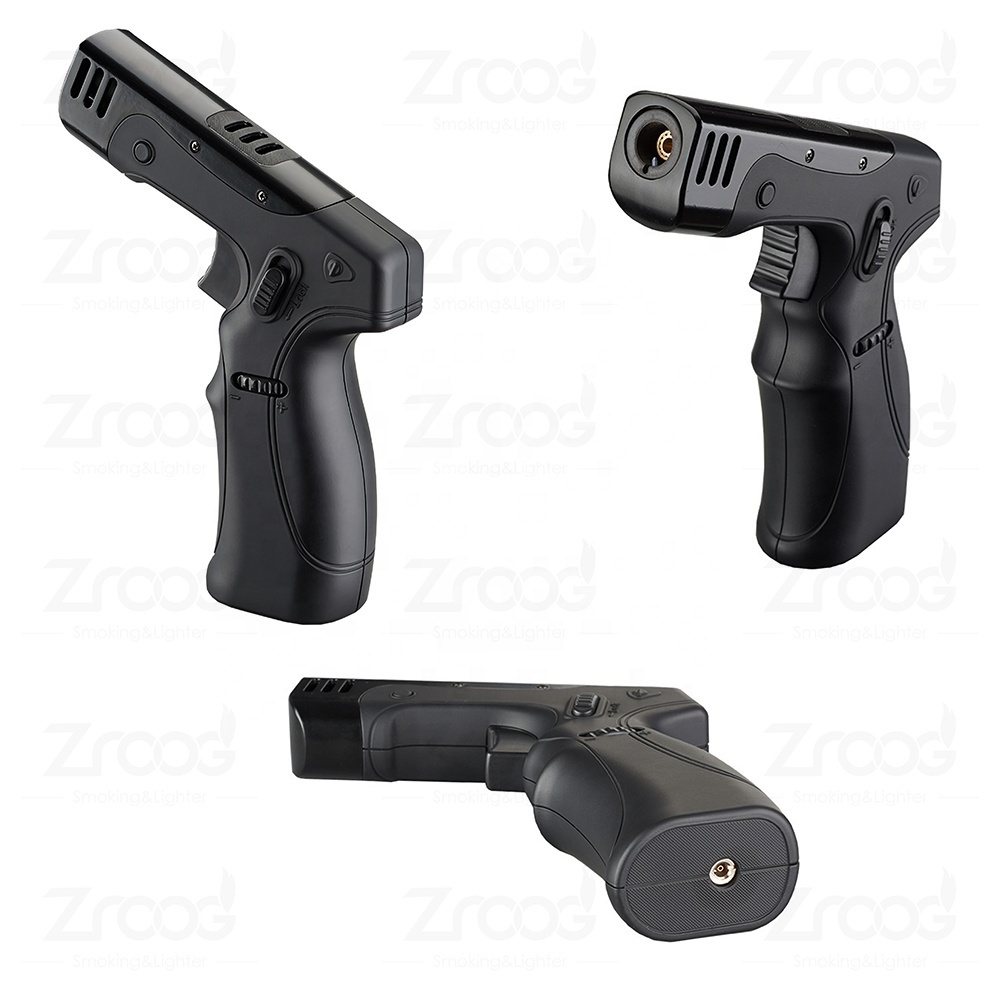 Refillable Butane Torch Gun Refillable Adjustable Mini Blow Torch Lighter