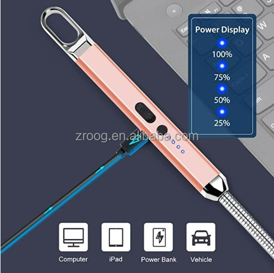 Lovisle Tech Electric Lighter Windproof USB Rechargeable Electronic Plasma Arc Lighter with Safety Lock