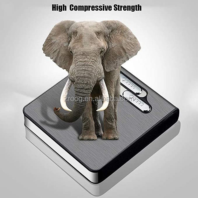 Lovisle Tech Custom Waterproof Electronic Metal Blank Cigarettes Case Lighter Box Slim Cigarette Case With Usb Lighter