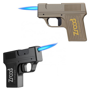 Zroog New Arrivals Revolver Small Pistol Creative Lighter Hanging Cigarette Gun Lighter Refillable Gas Lighter