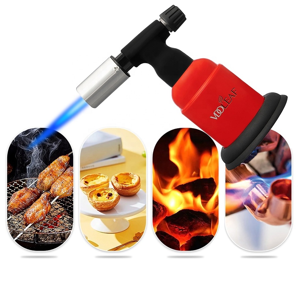 Cigar Torch Lighter Encendedores Butane Gas Kitchen Powerful Windproof Smoking Lighters Electronic Torch Lighters Jet Flame