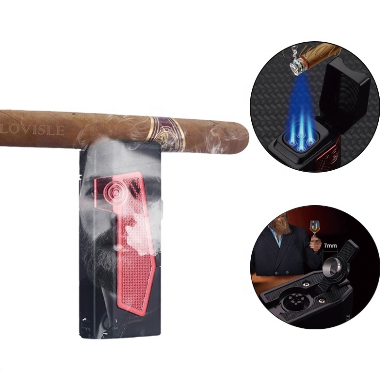 Lovisle New High Temperature Gas Blue Flame Torch Turbo Lighter Spray Gun 1300C Butane Cigar Cigarettes Lighters Men