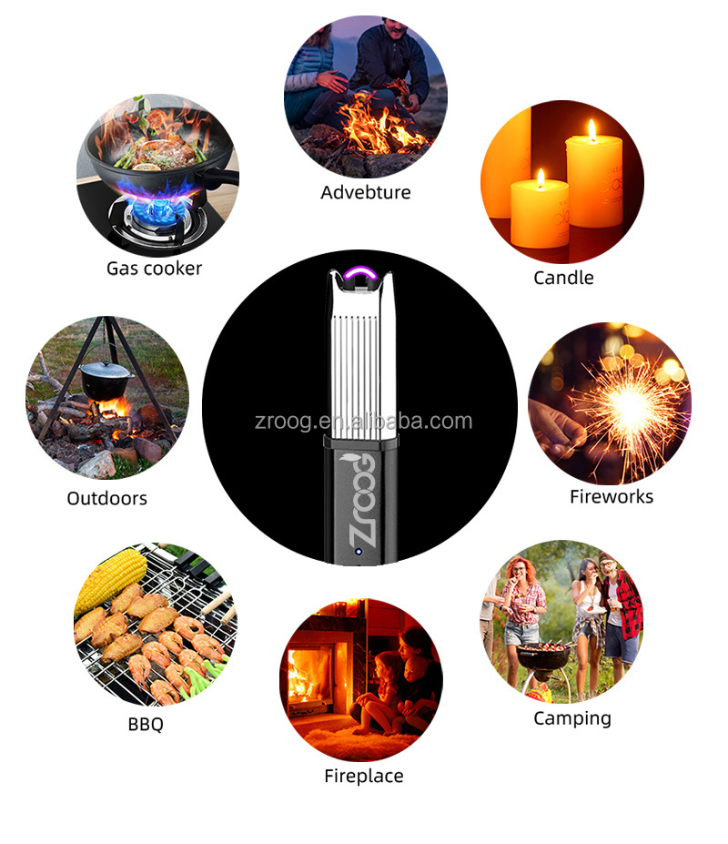 Lovisle Tech Electric Lighter Arc Candle Lighter Flameless Rechargeable Lighter USB For Candle Cooking BBQ Firework