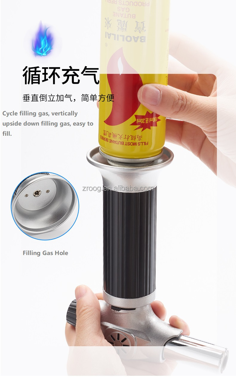 Lovisle Wholesale Cheap Slim Refillable Butane Gas Flint Cigarette Shaped Lighter Big Flames for Barbeque