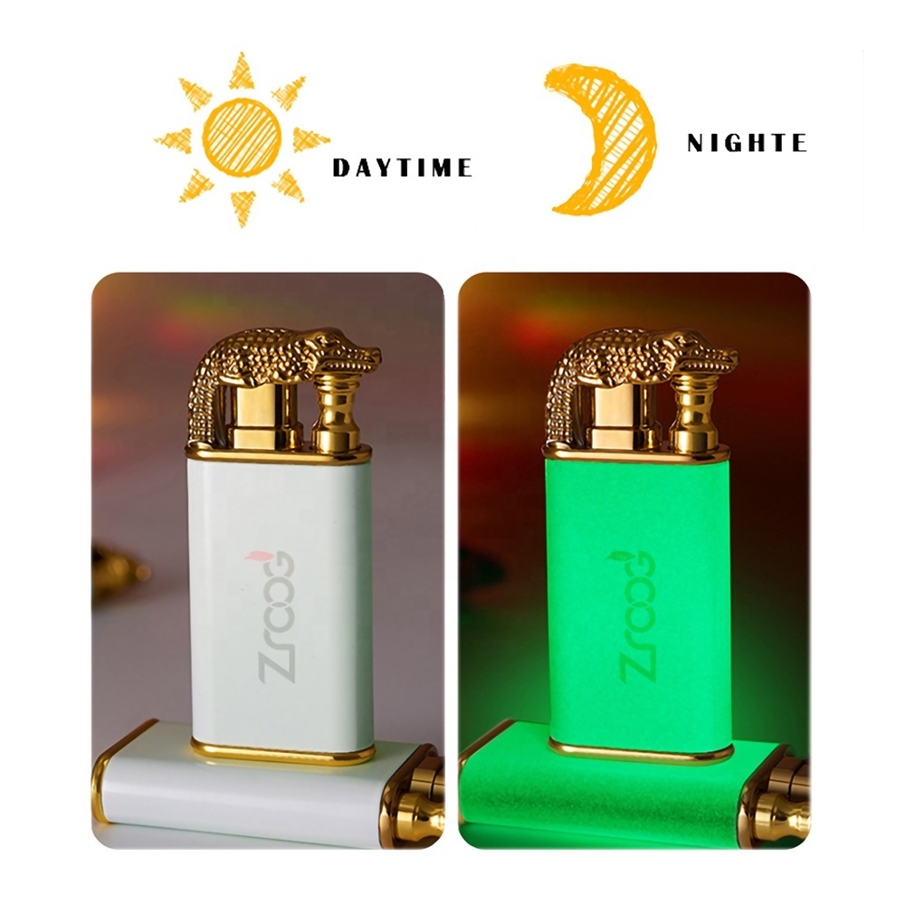 Lovisle Tech Windproof Crocodile Dragon Cigar Torch Tiger Lighter Soft Jet Flame Switchable Lighter For Men