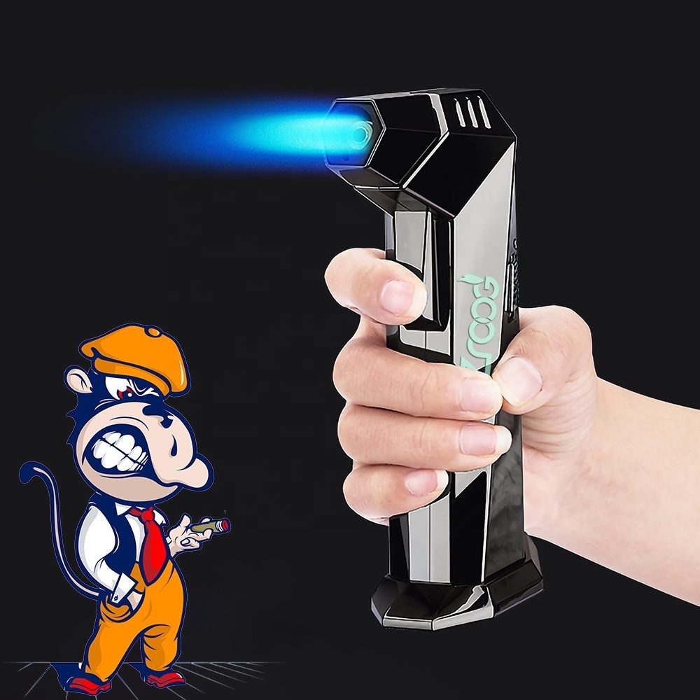 Kitchen Torch Lighters BBQ Flamethrower Metal Welding Torch Flame Gun Butane Torch Gas Lighter