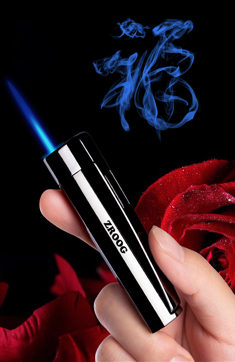 Lovisle Tech Torch Lighter Single Fire Jet Flame Refillable Butane Gas Lighter Refillable Windproof Lighter