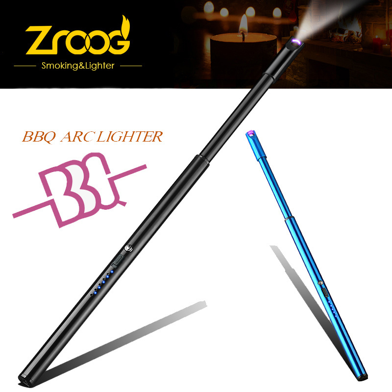 Zroog Hot Sell Quality Custom Long Stick Plasma Candle Lighter Extend Long Size