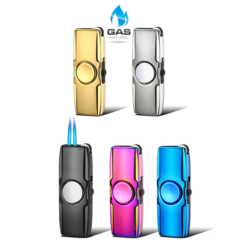 Lovisle Tech Popular Play Spinner USB Lighter Mini Lighter Hand Windproof Rechargeable Lighter