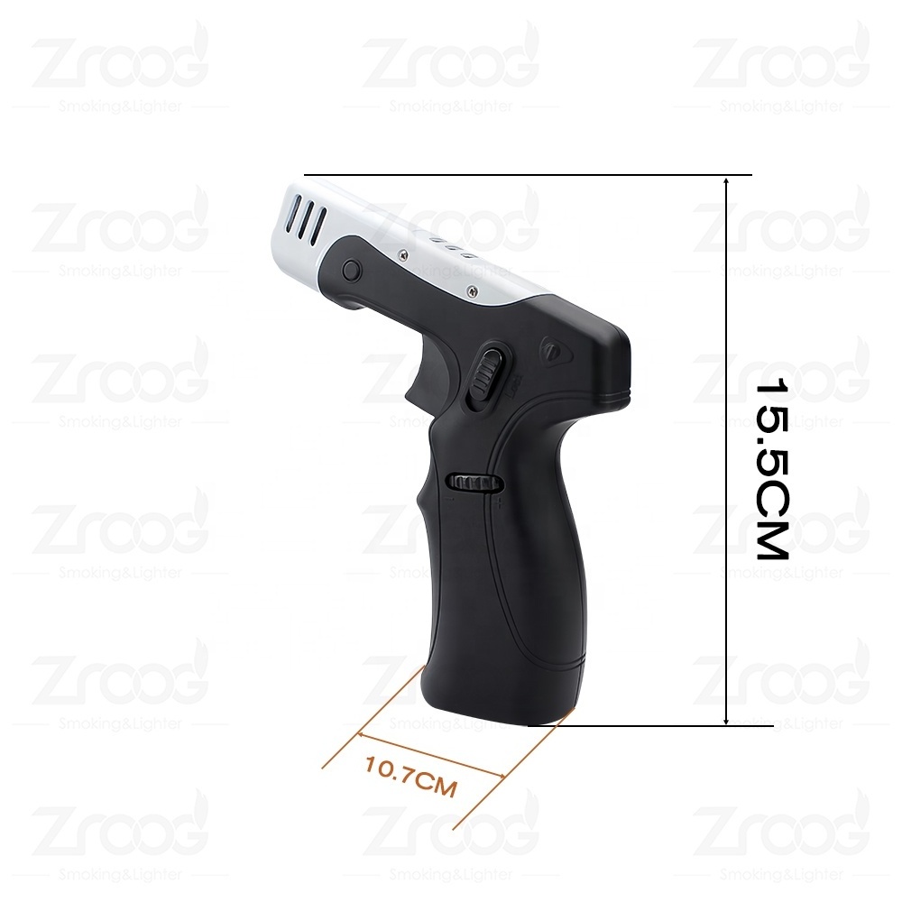 Refillable Butane Torch Gun Refillable Adjustable Mini Blow Torch Lighter