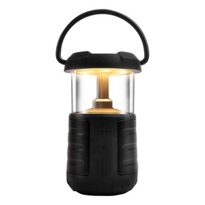 New Arrival 4 IN 1 multi-functional Outdoor Camping lantern Portable Wireless BT Waterproof Speaker with White Noise Mode