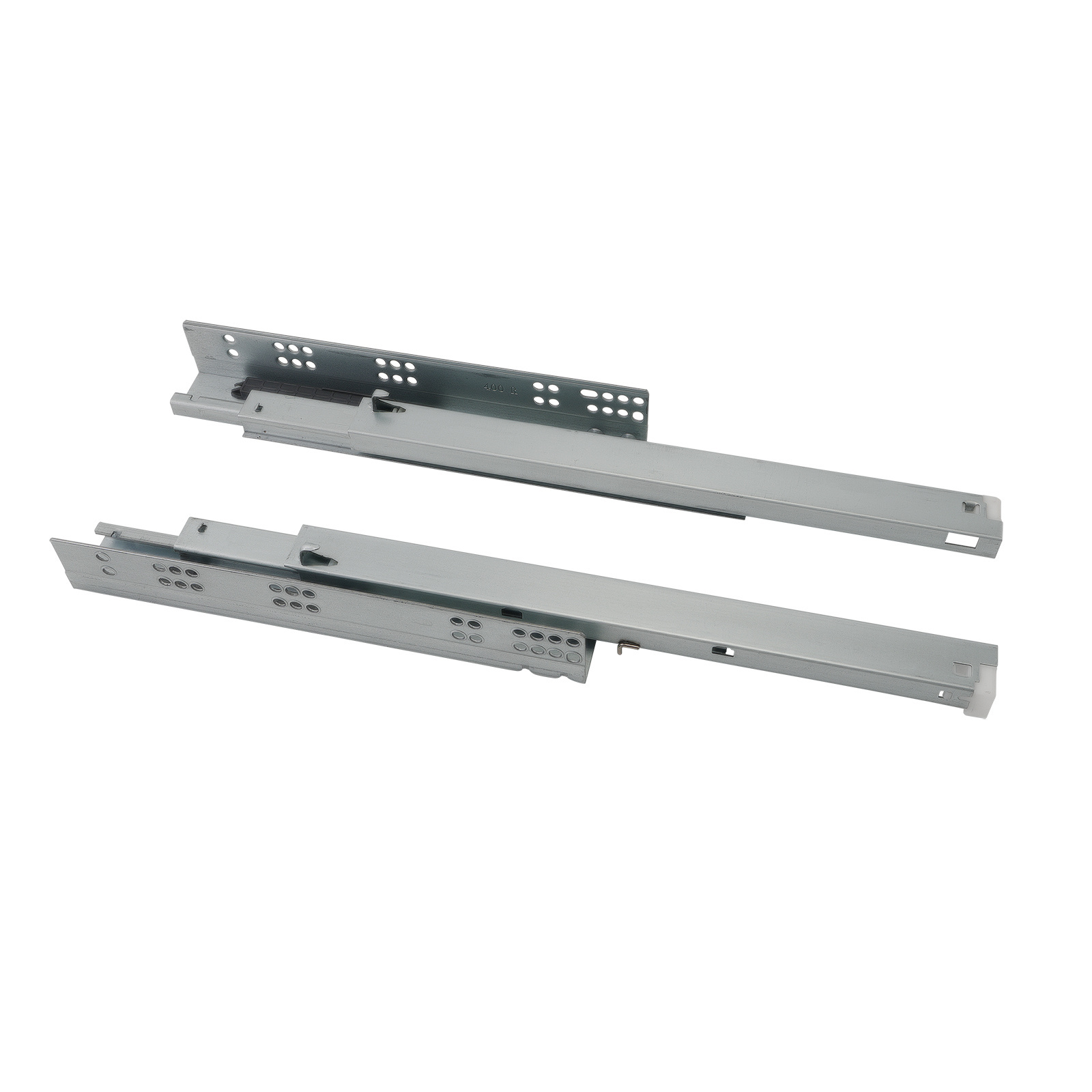 Heavy Duty 3 Fold Full Extension Drawer Slide Guide Push Open Bottom Mount Drawer Slide With Clips