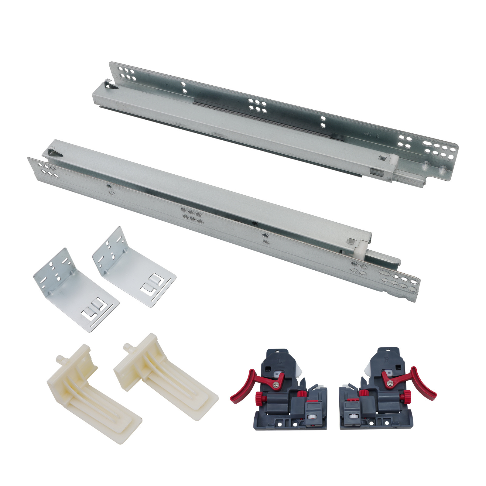 Heavy Duty American Type 12 15 18 21 Inch Soft Closing Full Extension Under Mount Drawer Slides