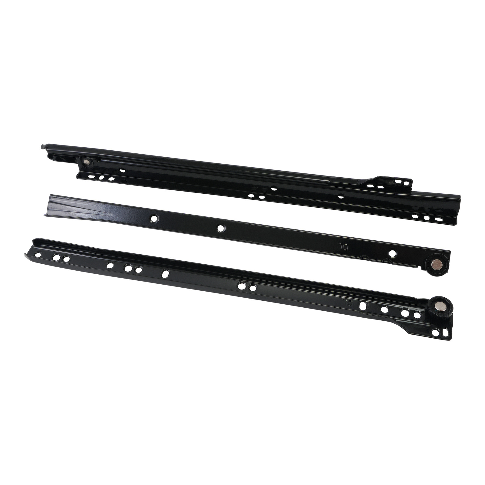 Top Quality Powder Coated Slide Rail Euro Type Undermount Self Closing Drawer Slides For Furniture