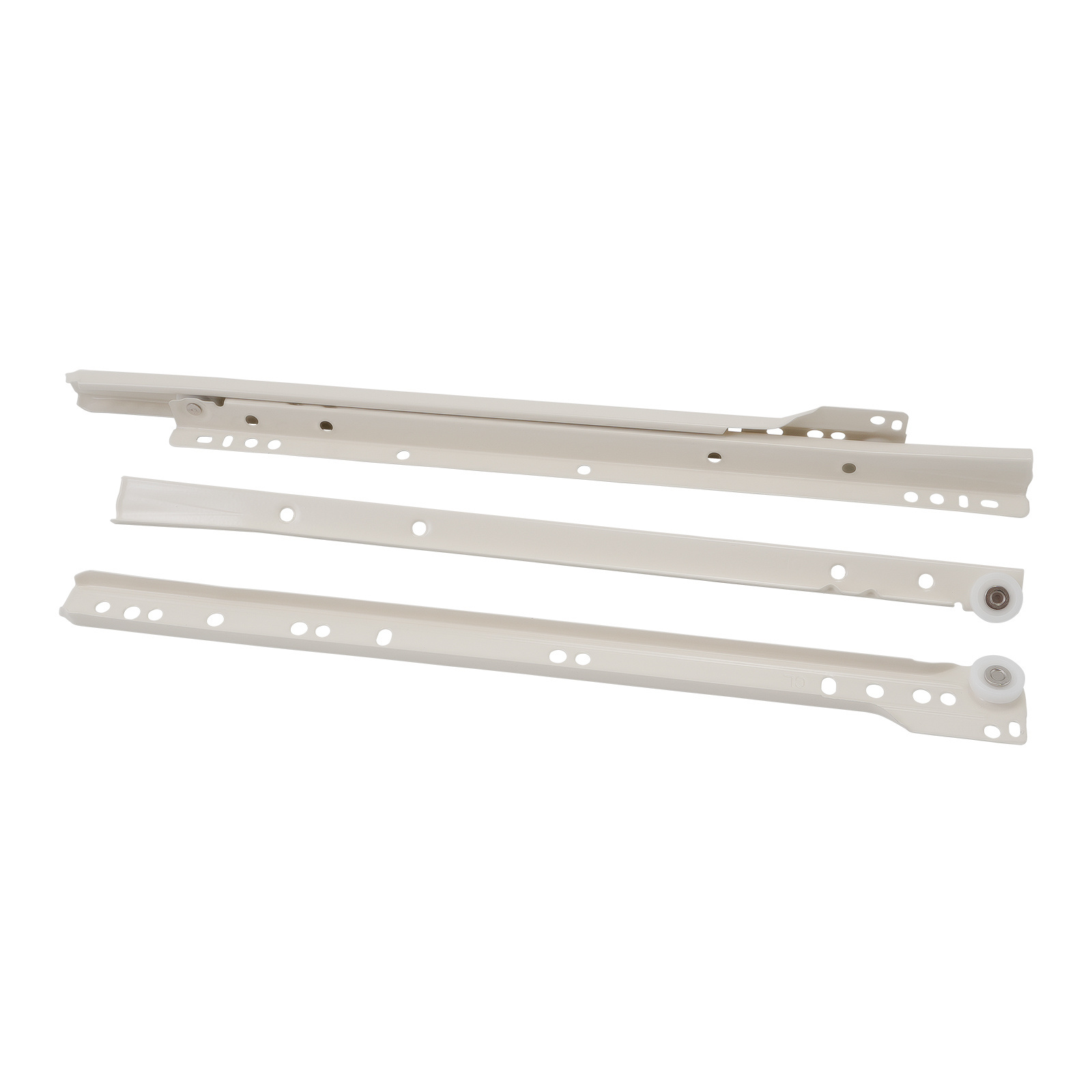 Furniture Hardware Fittings Euro Type Drawer Slide Side Mount Self Closing Roller Drawer Slide With Coating