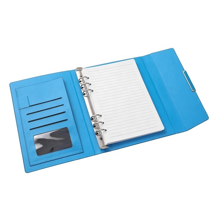 High quality pu leather cover personalized  notebooks 80g paper loose-leaf Organizer planner