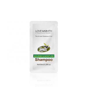 Private Label Daily Use Hotel Shampoo Plastic Packaging in Small Sachet Shampoo Sachets Nourish and Moisture Shampoo